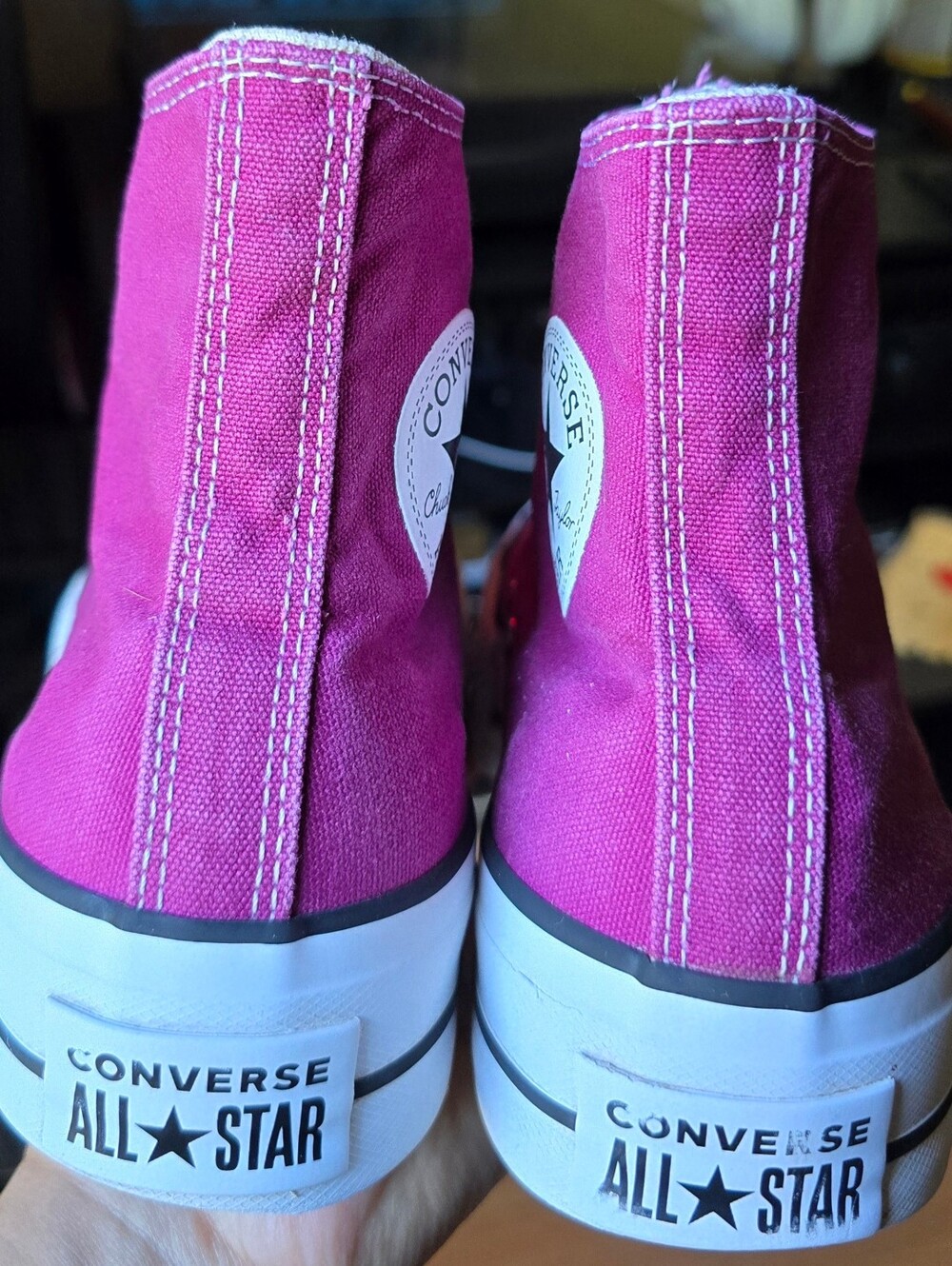 Sz 7.5 Women's CONVERSE CTAS HI LIFT PLATFORM 'Berry Smothie' - Picture 5 of 7